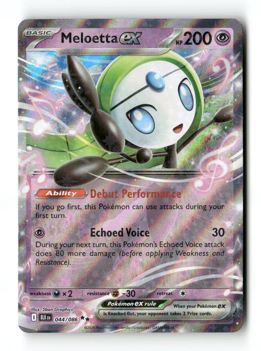 Meloetta ex 44 - Black Bolt - Near Mint