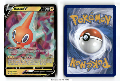 Rotom V 58 - Lost Origin - Near Mint