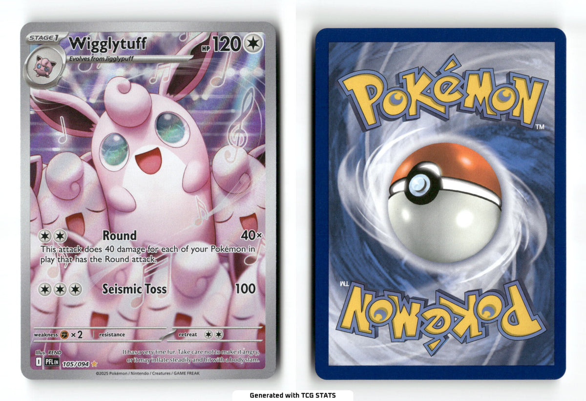 Wigglytuff 105 - Phantasmal Flames - Near Mint