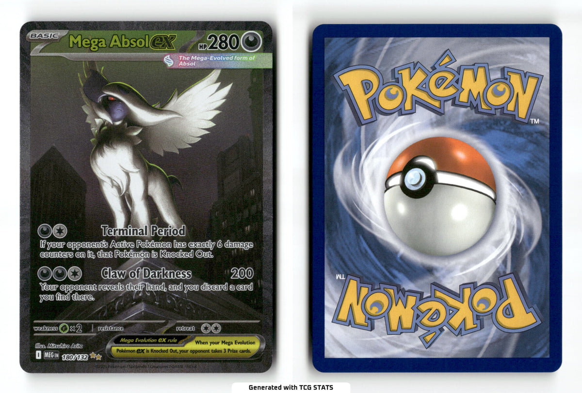 Mega Absol ex 180 - Mega Evolution - Near Mint