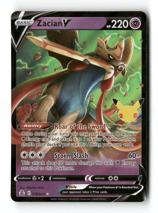 Zacian V 16 - Celebrations - Near Mint