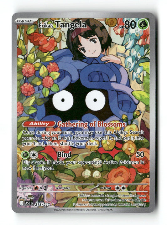 Pokemon Erika's Tangela 218/217 Ascended Heroes Near Mint