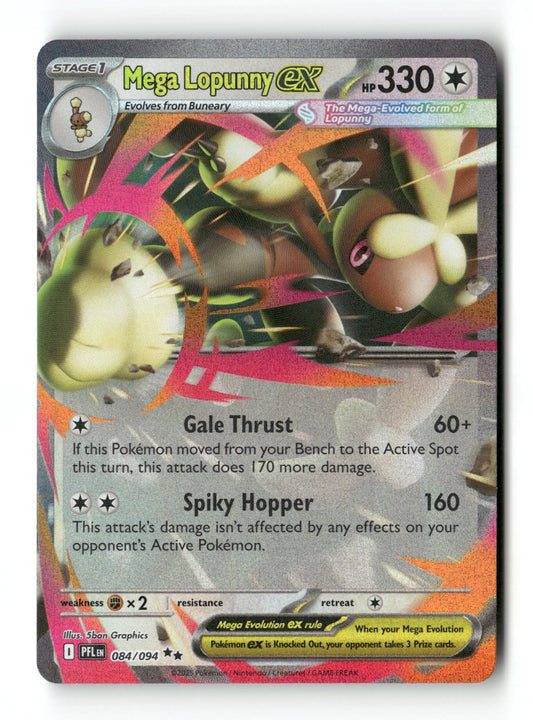 Mega Lopunny ex 84 - Phantasmal Flames - Near Mint