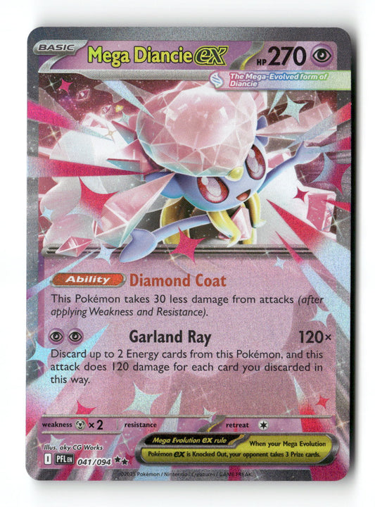 Mega Diancie ex 41 - Phantasmal Flames - Near Mint
