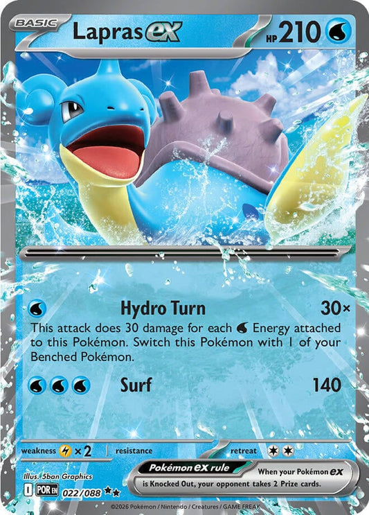 Lapras ex 22 - Perfect Order - Near Mint