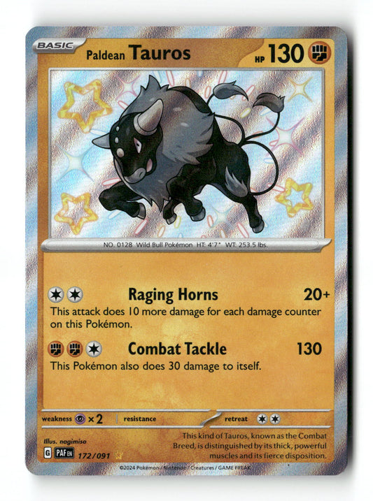 Paldean Tauros 172 - Paldean Fates - Near Mint